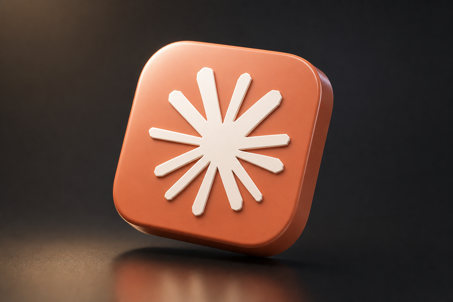 3D perspective render of the Claude icon